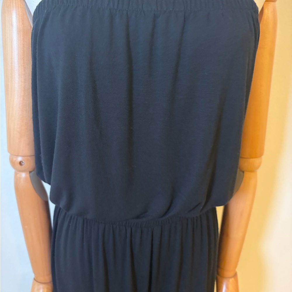 Black Strapless Jogger Jumpsuit Plus Size XL/XXL - Picture 6 of 7